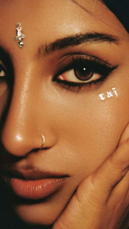 Lara Katseye Eye Makeup Wallpaper