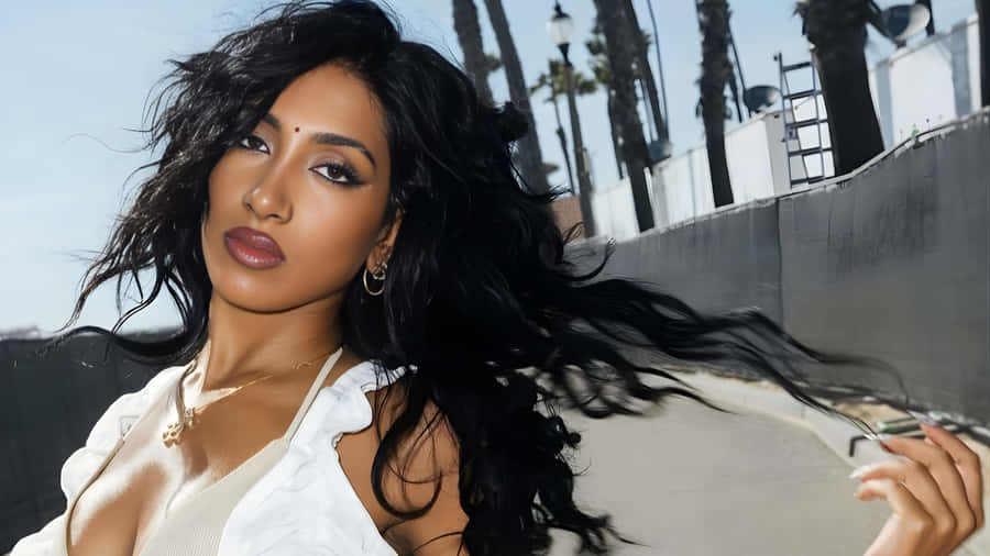 Lara Katseye Fashion Shoot Wallpaper