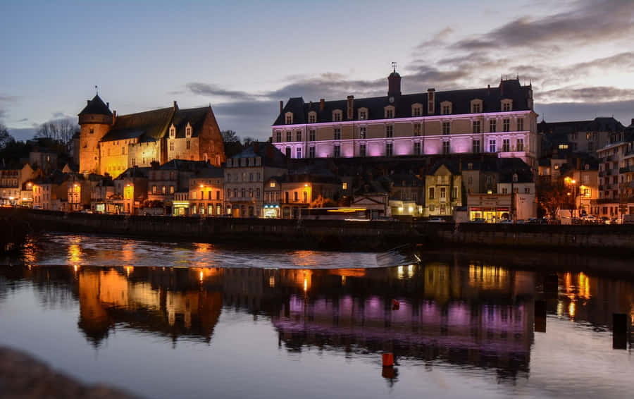 Laval Riverside Twilight View Wallpaper