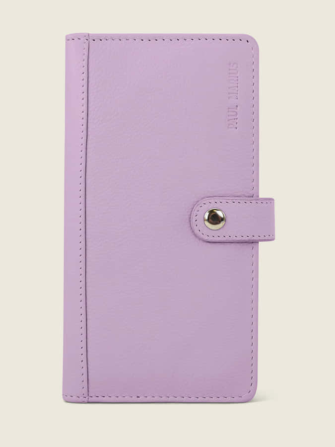 Lavender Leather Wallet Product Shot Wallpaper
