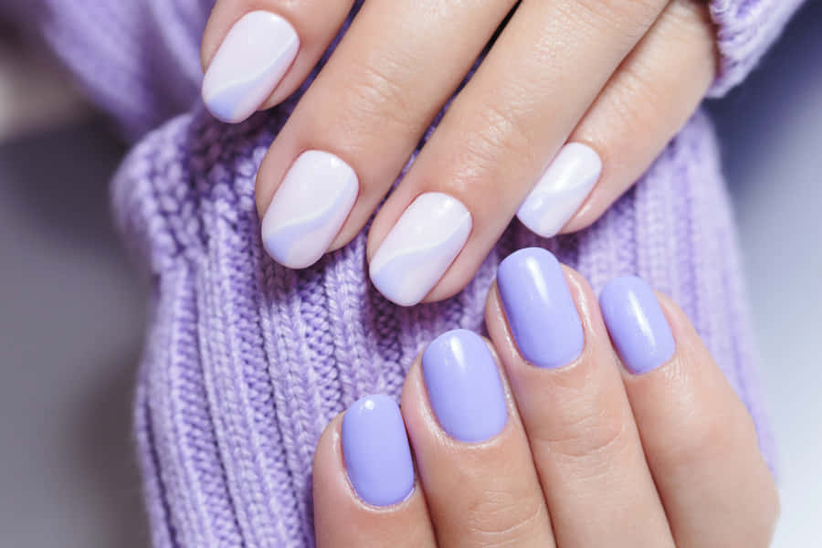 Lavender Manicure Elegance Wallpaper