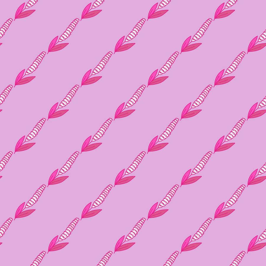Lavender Pattern Pink Background Wallpaper
