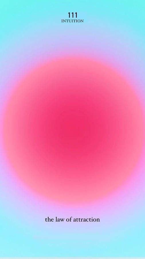 Law Of Attraction Blue Aura Aesthetic Wallpaper