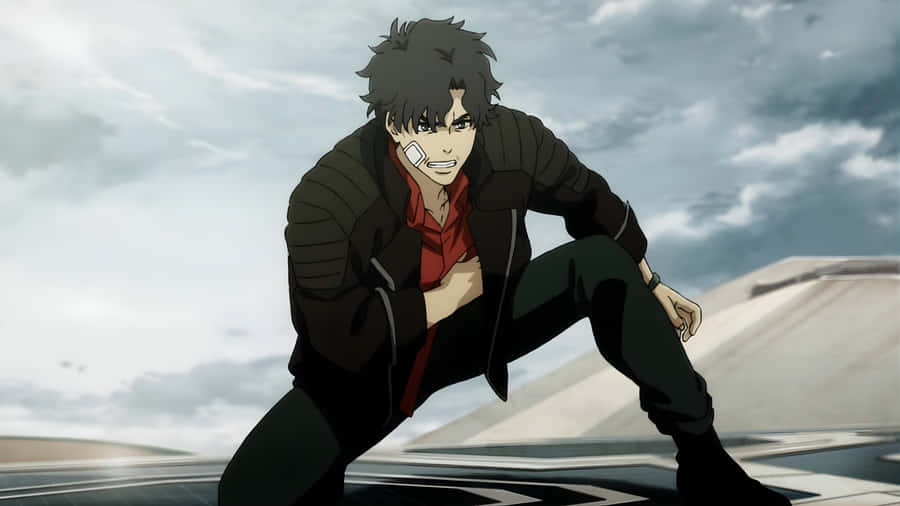 Lazarus Anime Intense Moment Wallpaper