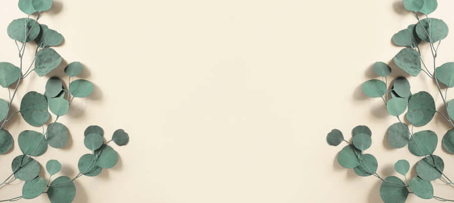 Leaf Neutral Desktop Wallpaper