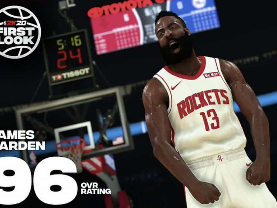 Lebron James In Action On Nba 2k20 Wallpaper