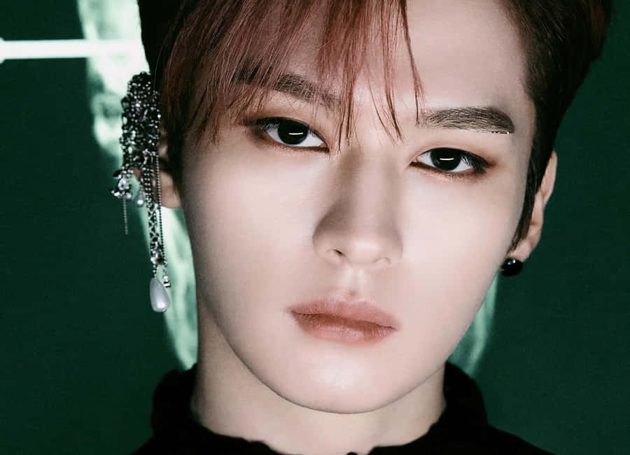 Lee Know Intense Gaze Wallpaper