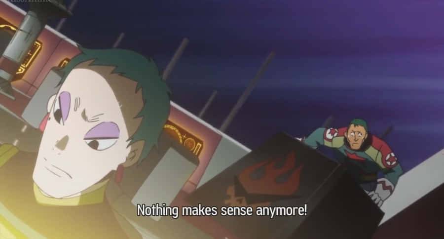 Leeron Littner In Action In The Gurren Lagann Anime Series. Wallpaper