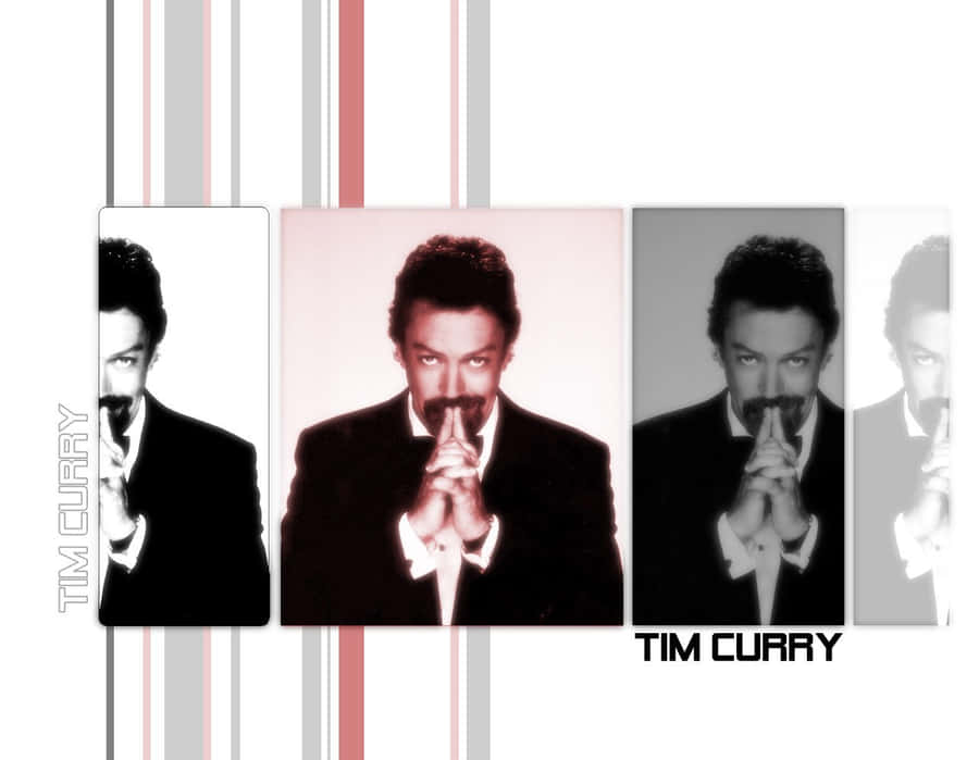 Legendary Actor Tim Curry In An Iconic Pose Wallpaper