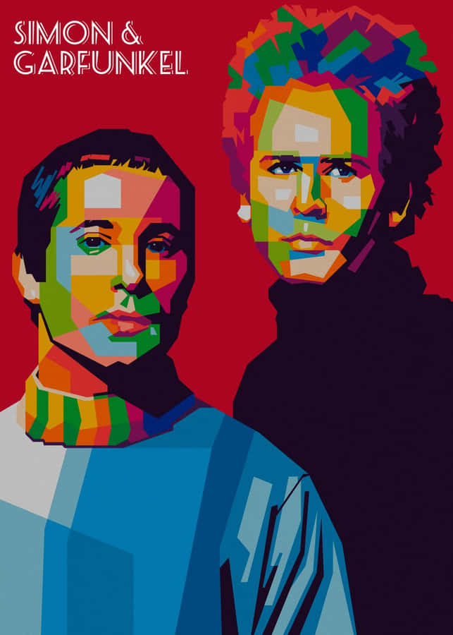 Legendary Duo Simon & Garfunkel During A Concert Wallpaper