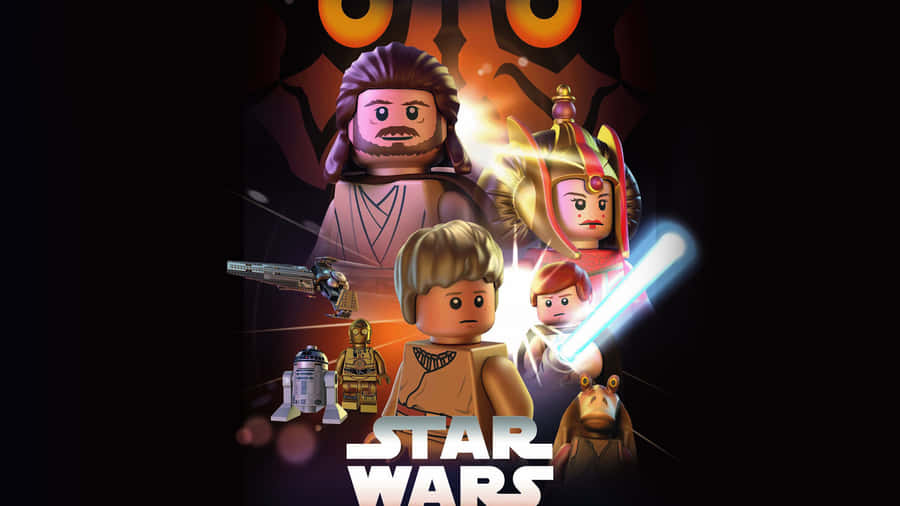 Legendary Jedi Master Qui-gon Jinn In Action Wallpaper