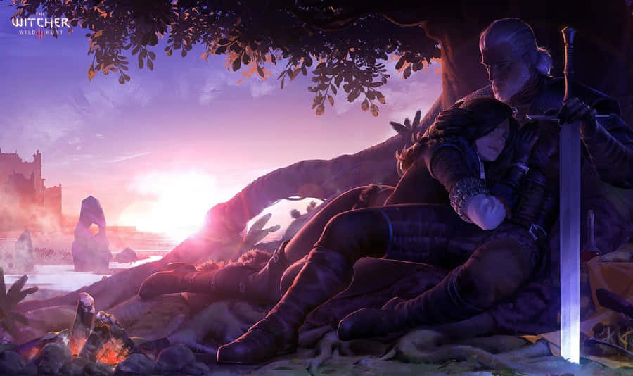 Legendary Witcher Sword In Its Glory Wallpaper