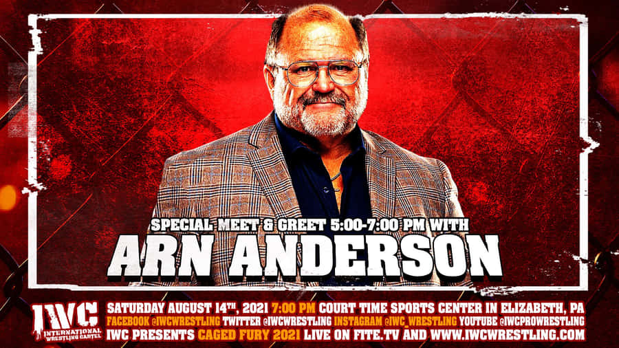 Legendary Wrestler Arn Anderson At A Meet-and-greet Event Wallpaper