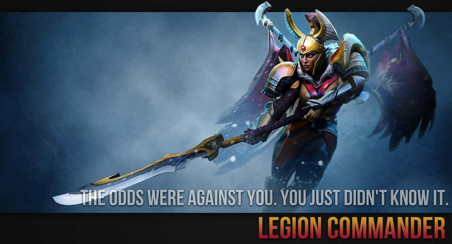 Legion Commander - A Fierce Warrior On The Battlefield Wallpaper