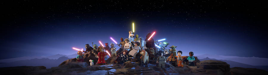 Lego Star Wars Dual Screen Wallpaper