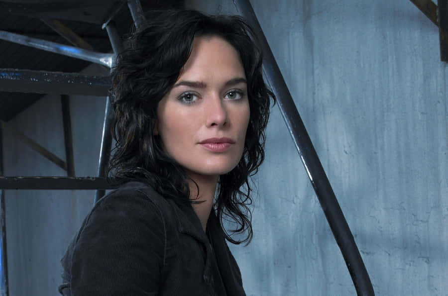 Lena Headey Striking A Pose In A Stunning Photoshoot Wallpaper