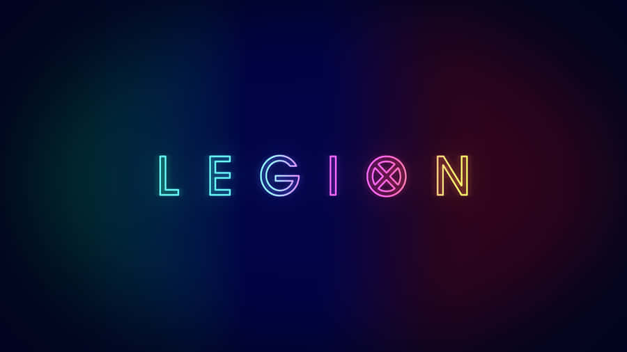 Lenovo Legion Logo Neon Background Wallpaper