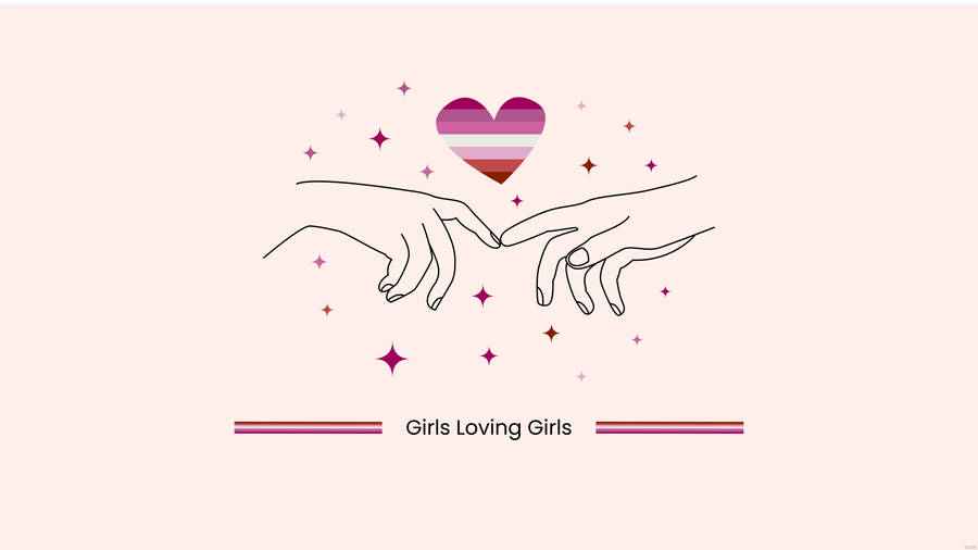 Lesbian Aesthetic Girls Loving Girls Wallpaper