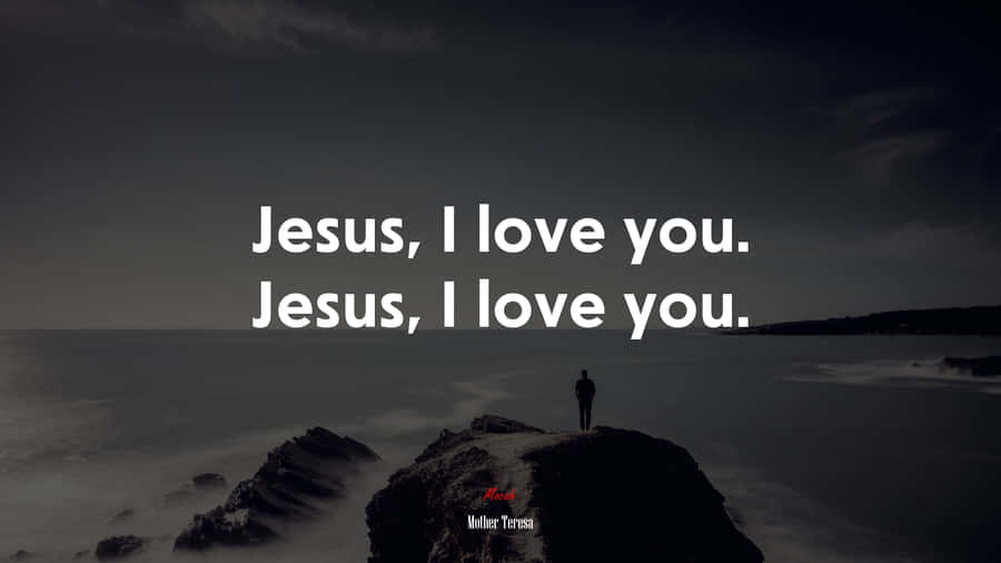 Let Jesus’ Love Wash Over You. Wallpaper