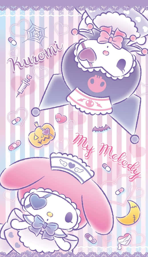 Let Your Phone Look As Cute As You With This Kuromi Iphone Wallpaper Wallpaper