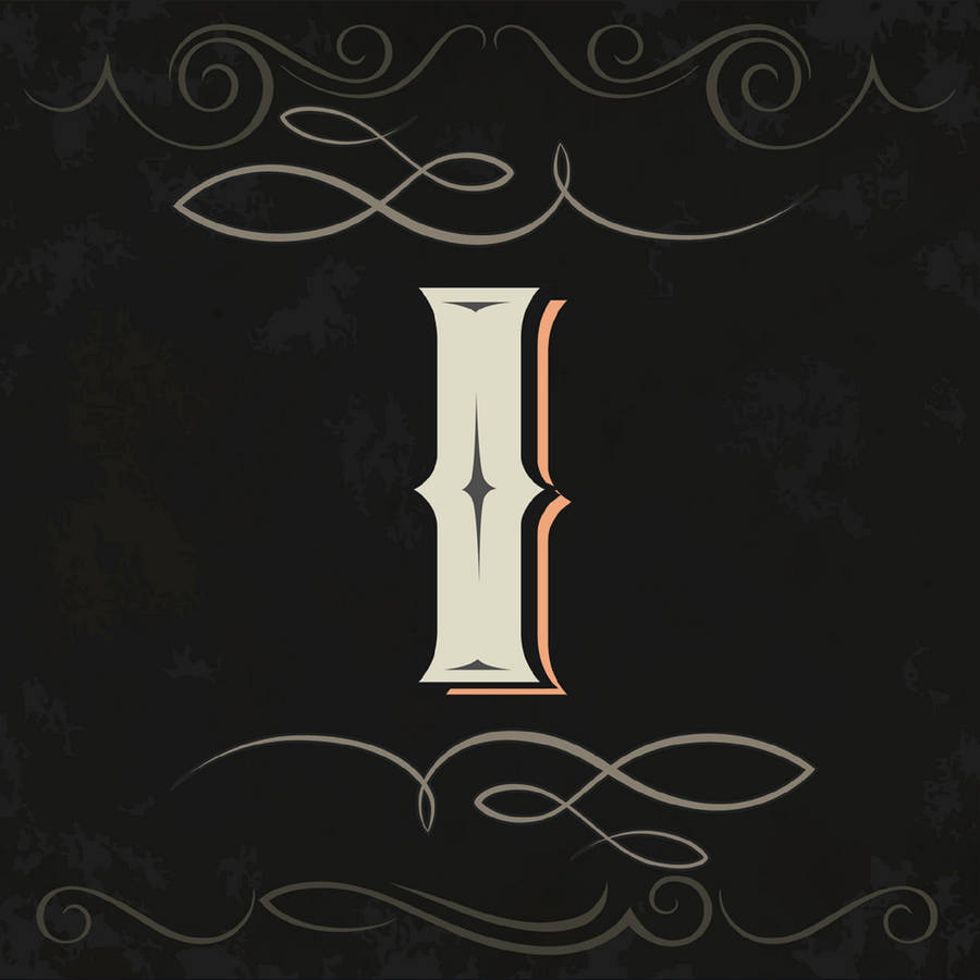 Letter L Retro Style Design Wallpaper