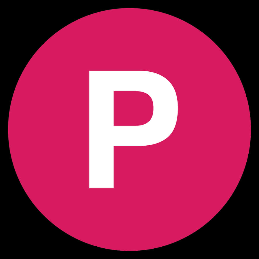 Letter P Icon Pink Pfp Wallpaper