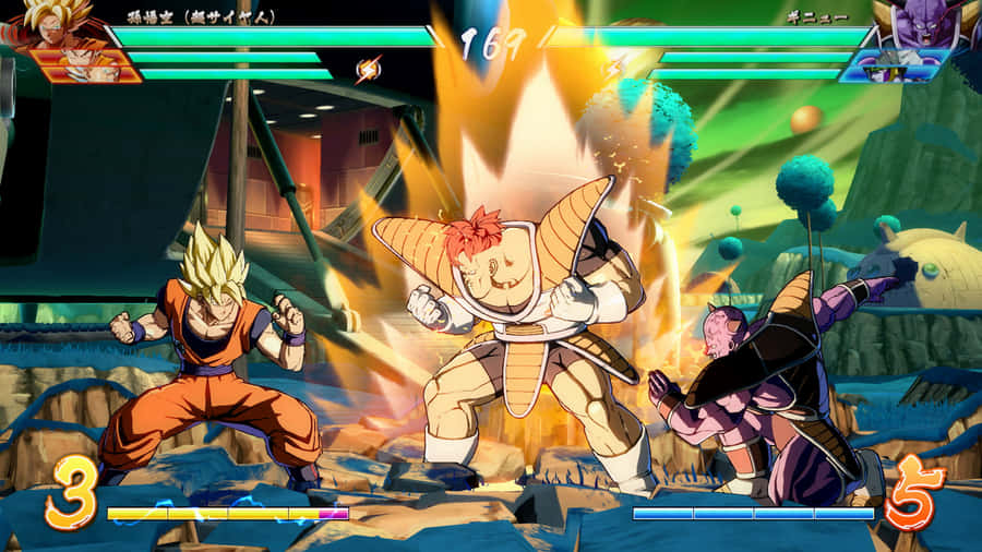 Level Up And Unlock New Superpowers In Dragon Ball Z Games Wallpaper