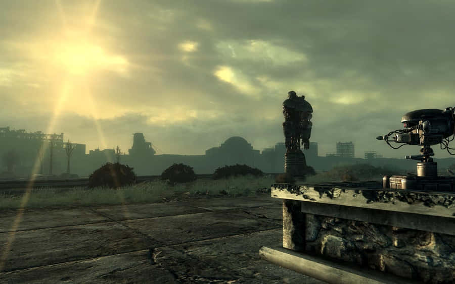 Liberty Prime In Action Wallpaper