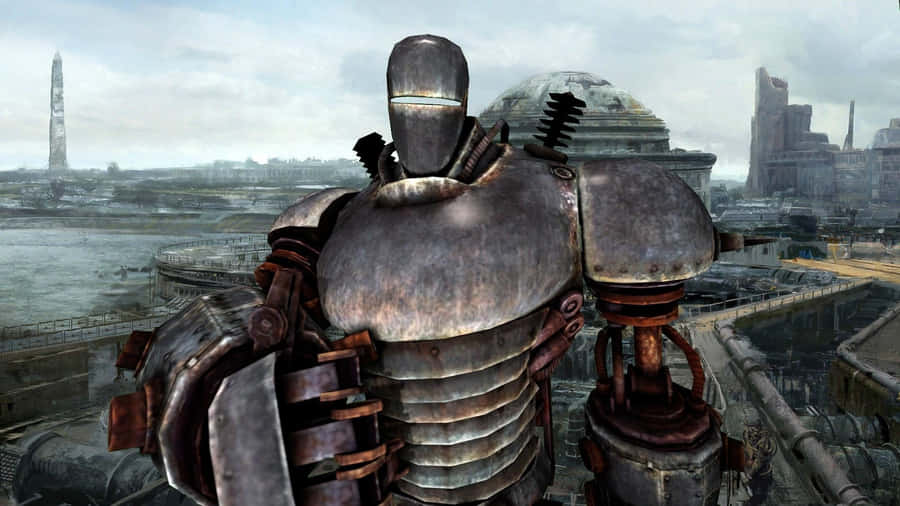 Liberty Prime In Action Wallpaper