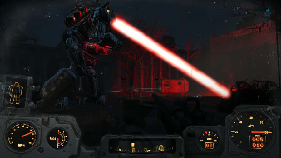 Liberty Prime - The Ultimate Protector Of Freedom Wallpaper