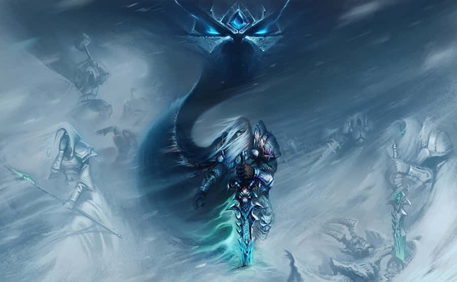 Lich King Arthas Menethil Artwork Wallpaper