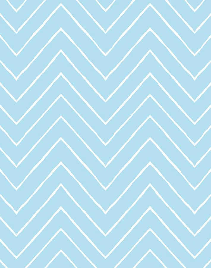 Light Blue Chevron Pattern Wallpaper