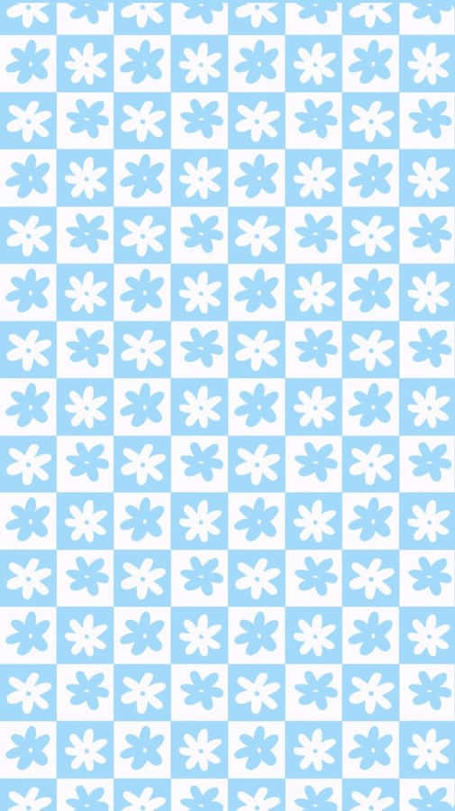 Light Blue Floral Pattern Background Wallpaper