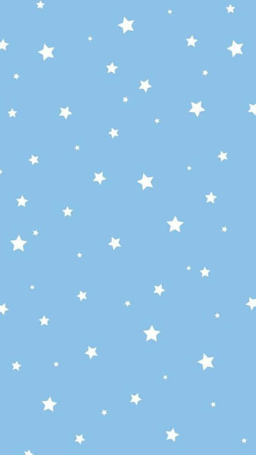 Light Blue Star Pattern Background Wallpaper