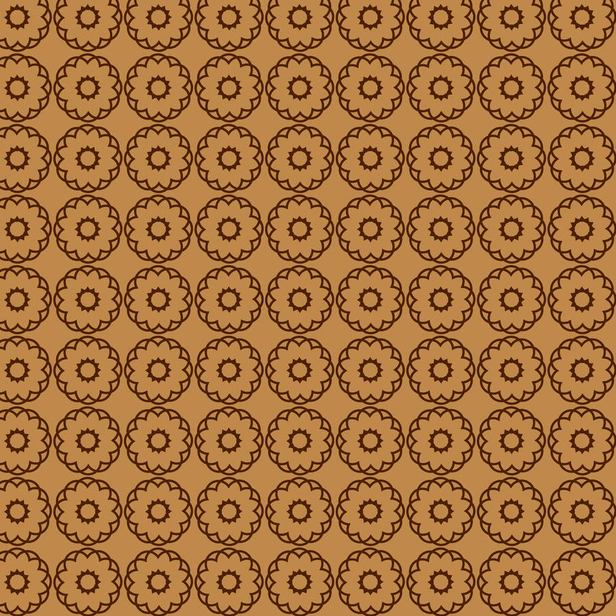Light Brown Floral Pattern Wallpaper