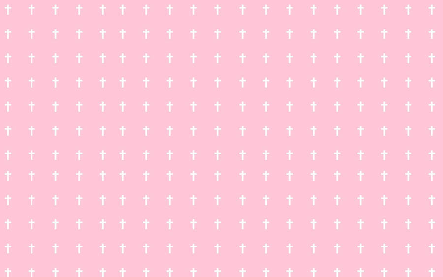 Light Pink Cross Pattern Wallpaper