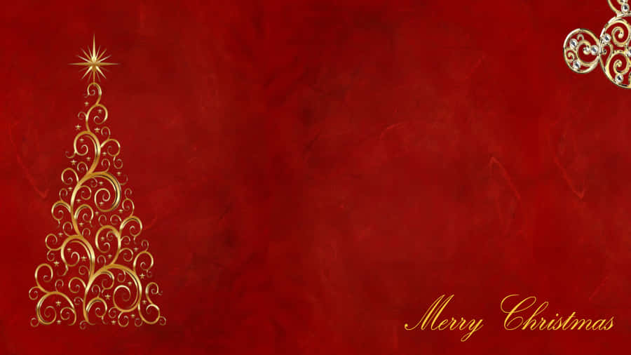 Light Up Your Holidays With Red Aesthetic Christmas. Wallpaper