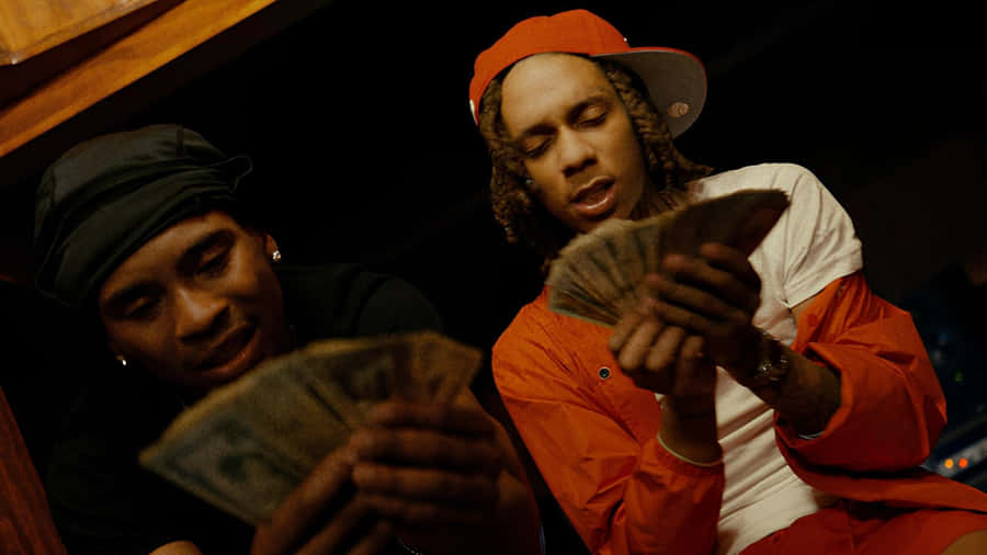 Lil Jeff Counting Cash Wallpaper