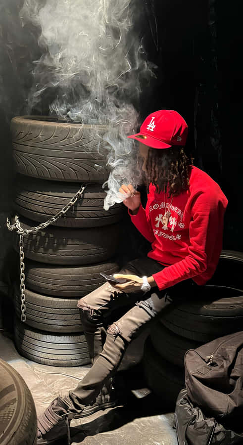 Lil Jeff Smoking Style Wallpaper