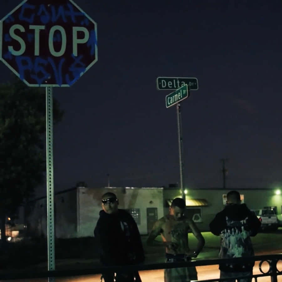 Lil Travieso Night Vibes Wallpaper