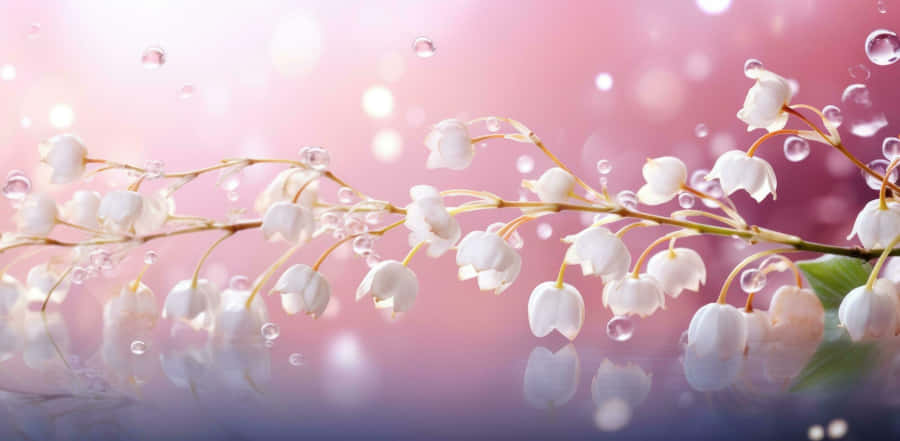 Lilyofthe Valley Dreamy Bokeh Wallpaper