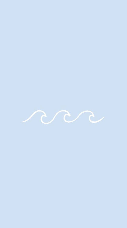 Line Art Wave Pretty Aesthetic Wallpaper