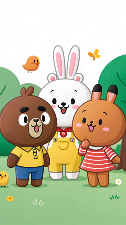 Line Friends Wallpaper Wallpaper