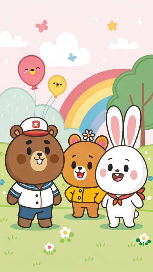 Line Friends Wallpaper Wallpaper