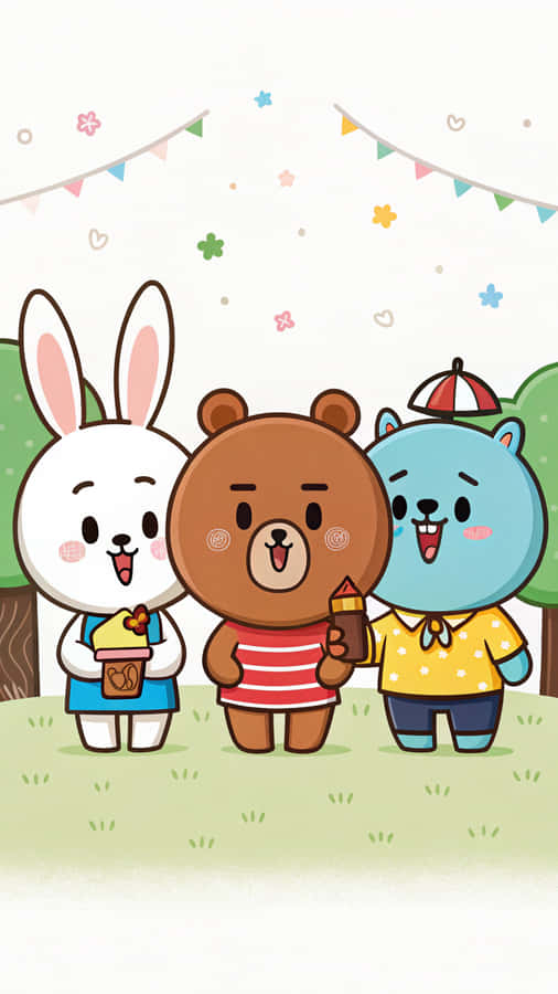 Line Friends Wallpaper Wallpaper