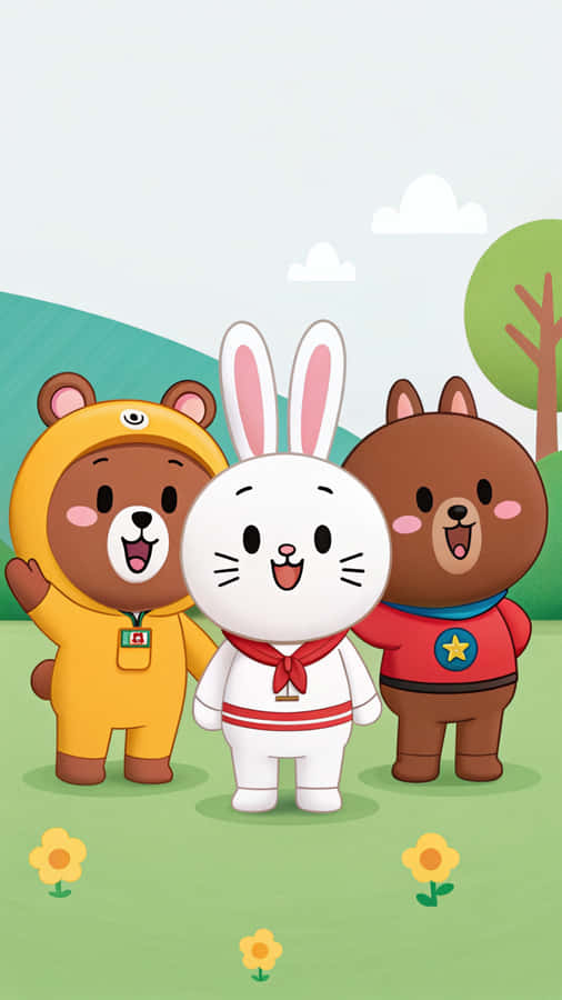 Line Friends Wallpaper Wallpaper