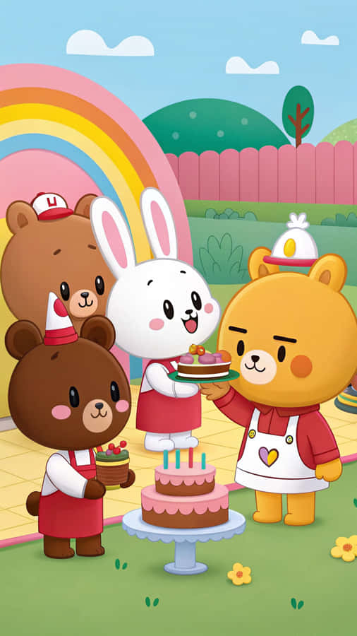 Line Friends Wallpaper Wallpaper