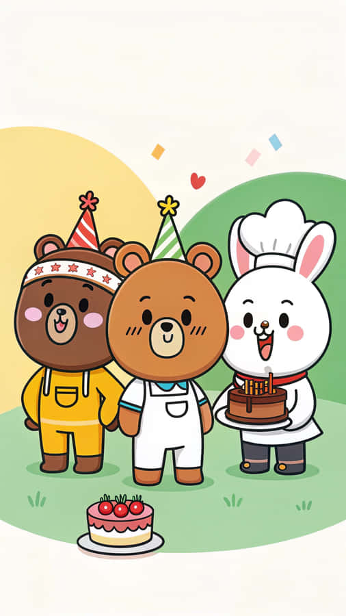 Line Friends Wallpaper Wallpaper