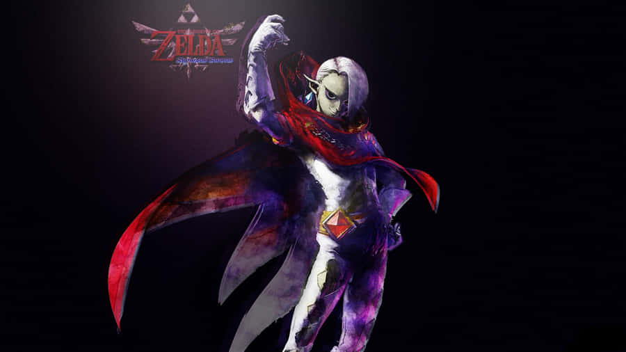 Link Battling In The Breathtaking World Of The Legend Of Zelda: Skyward Sword Wallpaper