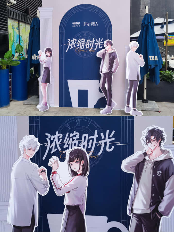 Link Click Anime Character Standees Wallpaper